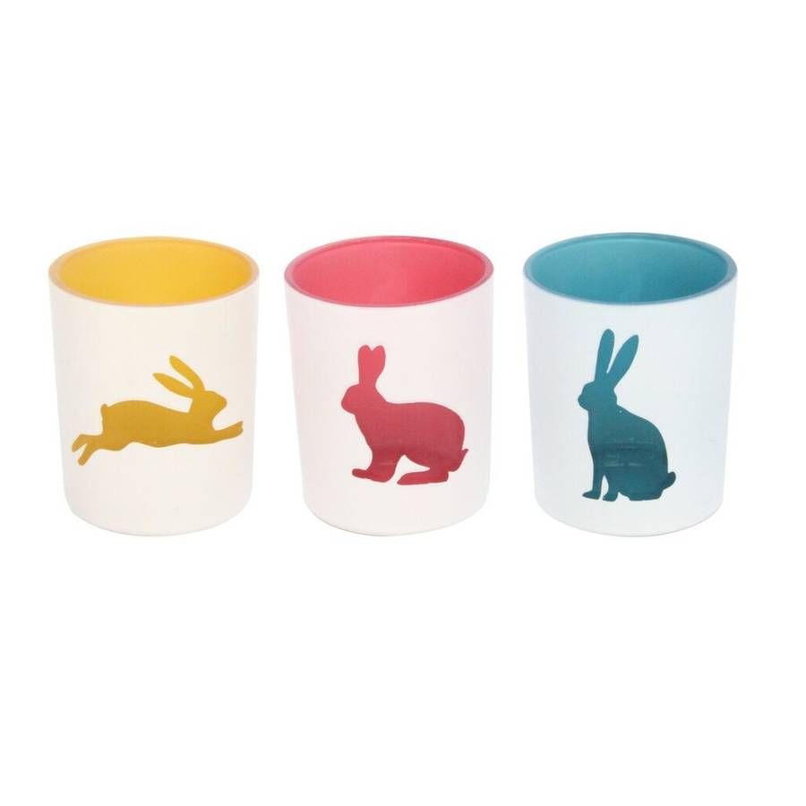 easter bunny tea light holder by the chicken and the egg