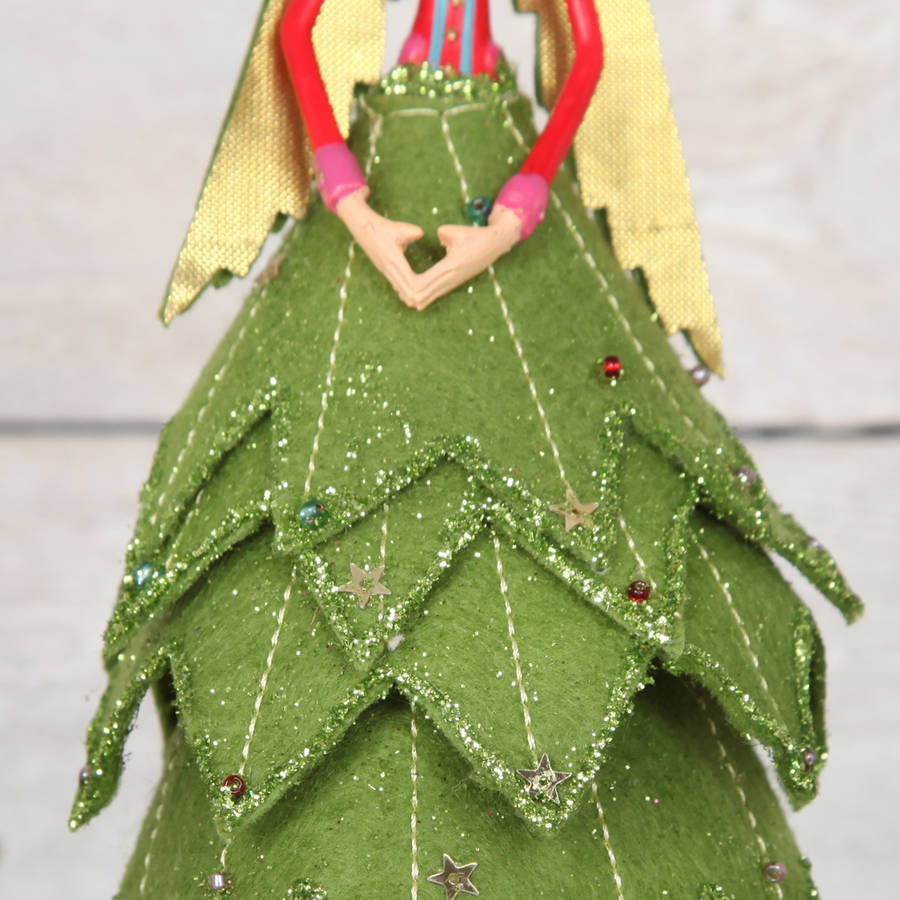 christmas fairy angel felt tree topper by red berry apple christmas fairy angel felt tree topper by red berry apple