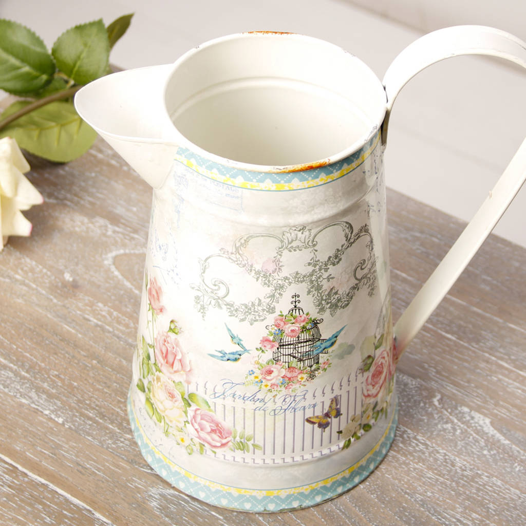 blossoming garden flower jug by dibor