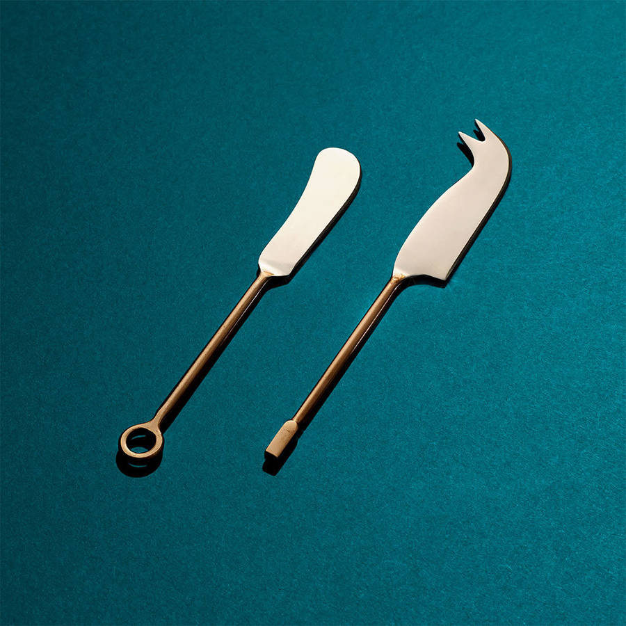 copper cheese knife set by marquis & dawe