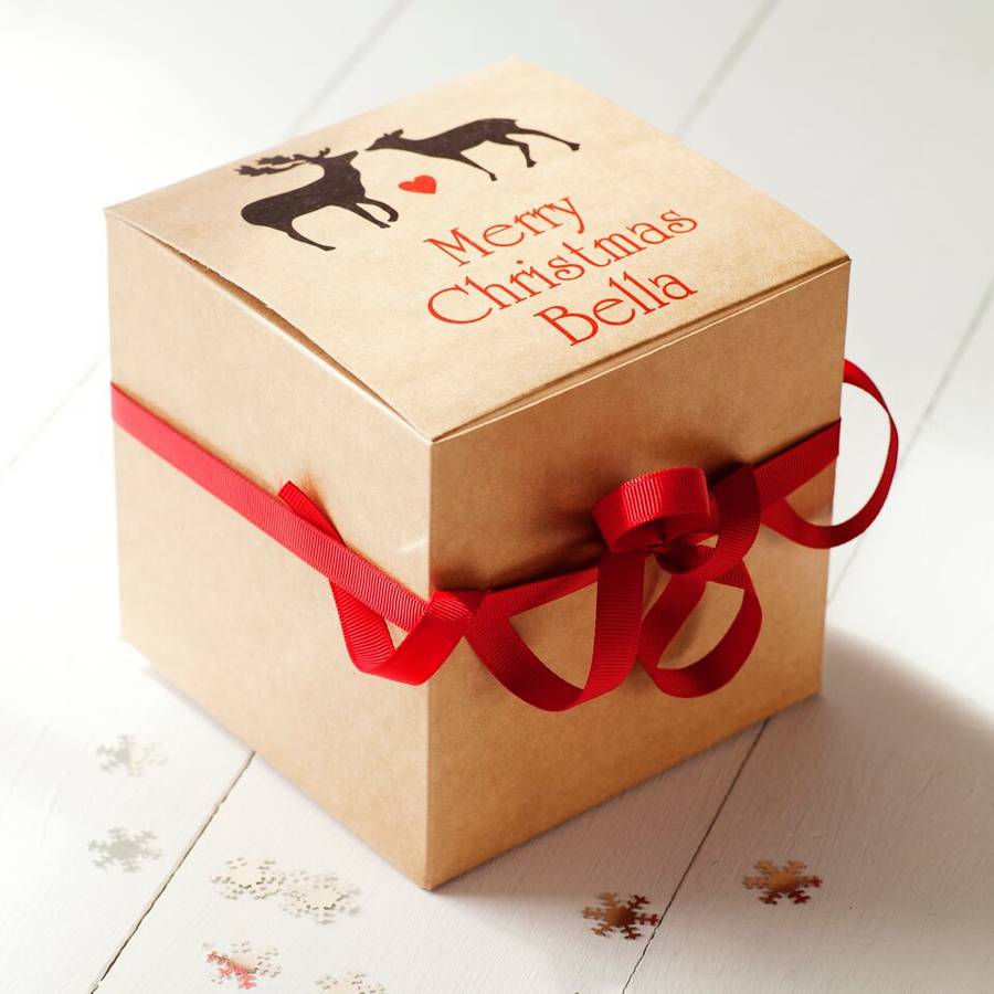 personalised christmas gift boxes by seahorse | notonthehighstreet.com