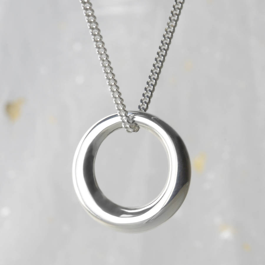 circle of life sterling silver necklace by tales from the earth