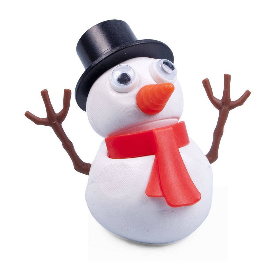 retro melting snowman putty kit by little baby company