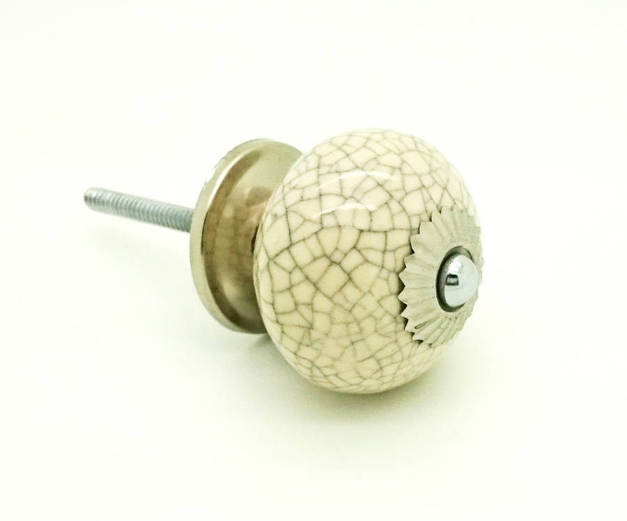 cream crackle cupboard door knob drawer handle by ceramic door knobs
