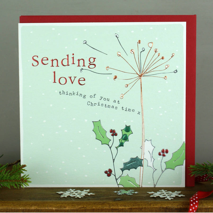 thinking of you christmas card by molly mae