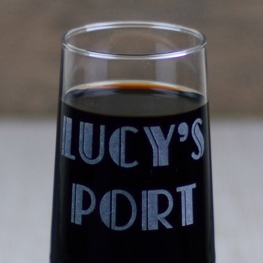 port glass personalised by personalised at pippins