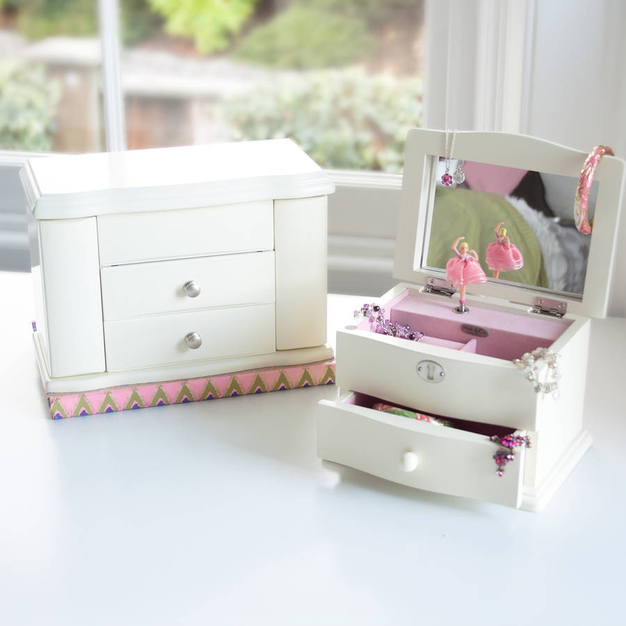 large wooden jewellery box for girl’s by jodie byrne