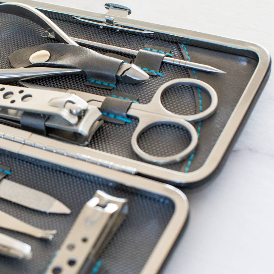 personalised mens manicure kit by ginger rose