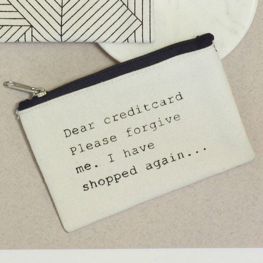 shopping quote coin purse by posh totty designs interiors | www.waterandnature.org