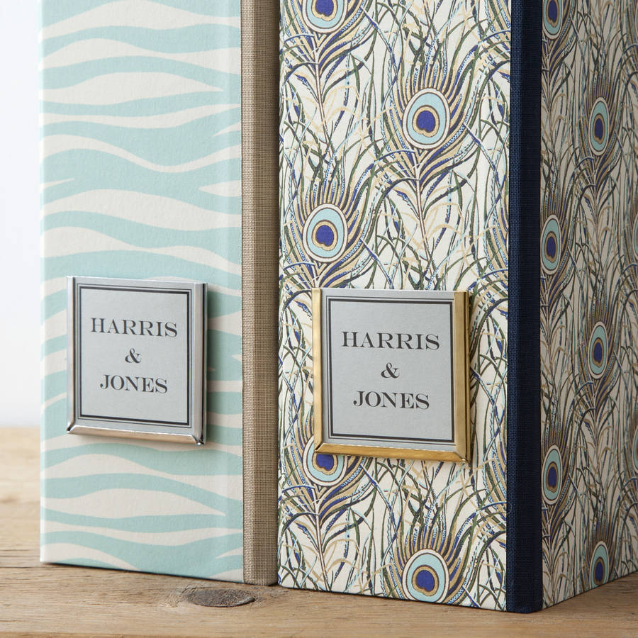 decorative lever arch file by harris & jones