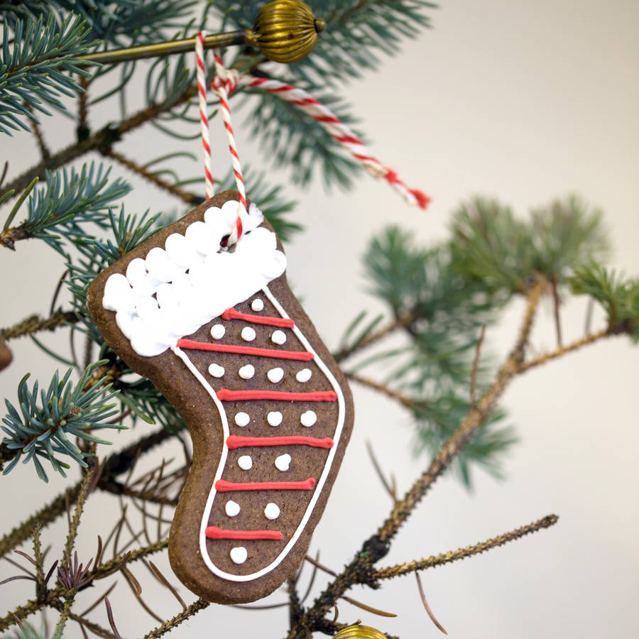 christmas gingerbread tree decorations by nila holden cookies