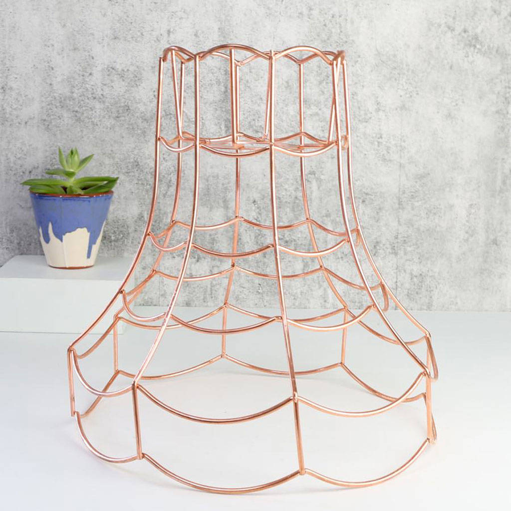 Geometric Copper Lamp Shade By Lisa Angel Homeware And Ts