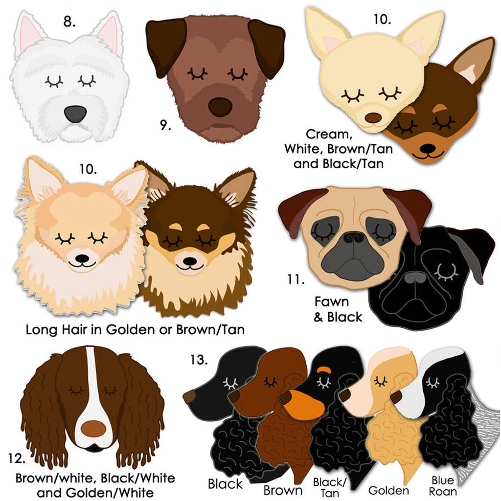 personalised marble dog breed id name tag by hoobynoo