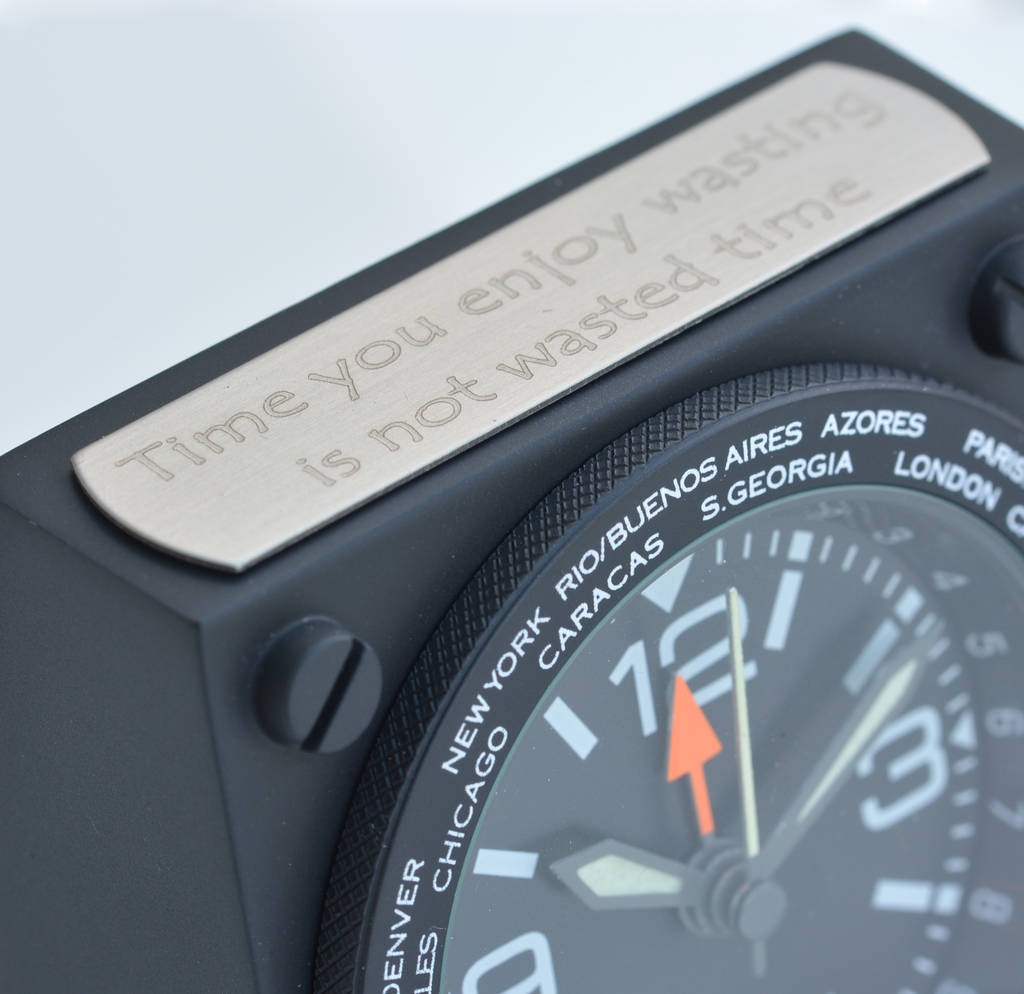 personalised world time travel clock by me and my car