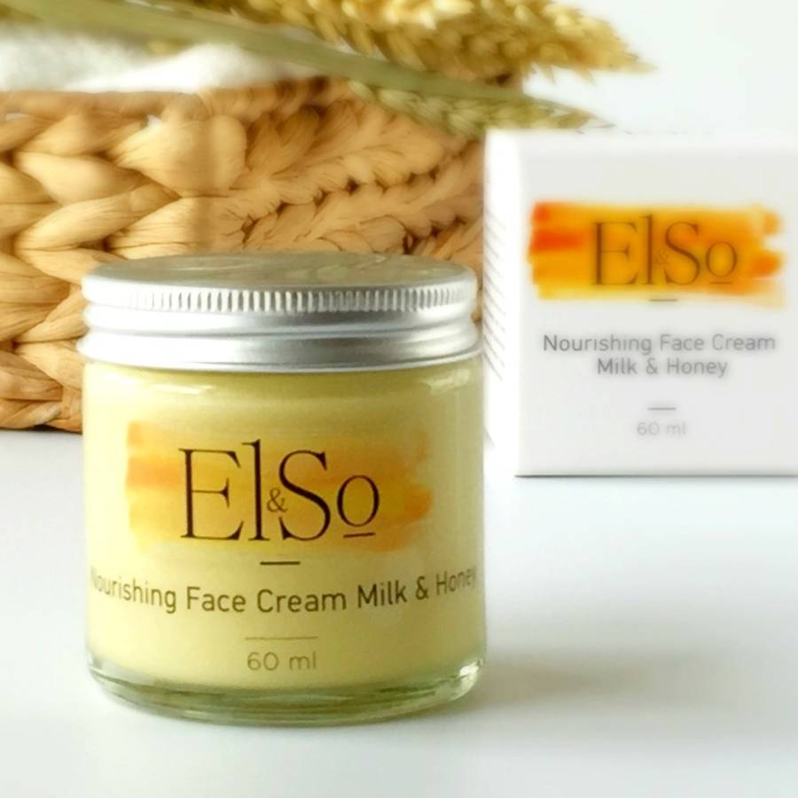nourishing milk and honey face cream by el&so