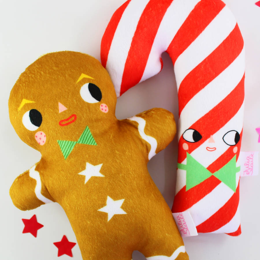 Candy Cane Soft Toy By Julia Staite 4789