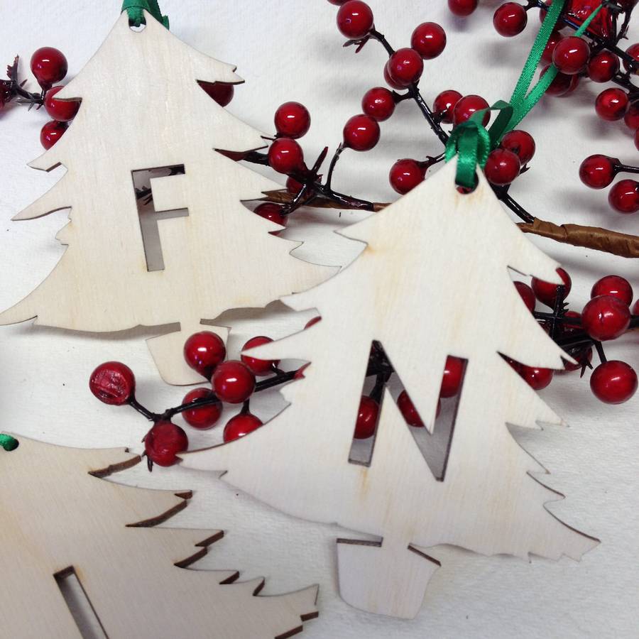 initial letter christmas tree decorations by hickory initial letter christmas tree decorations by hickory