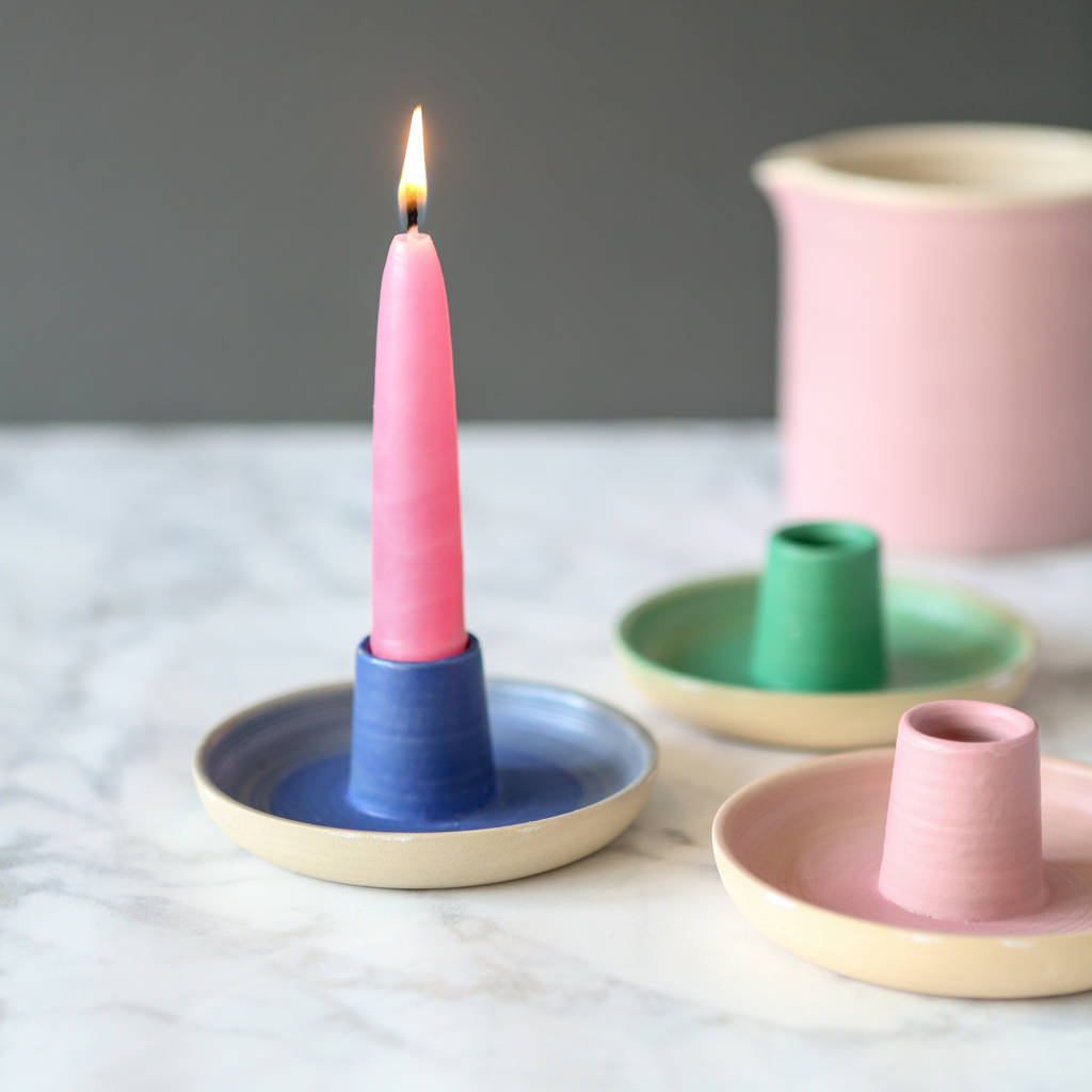pastel candle holder by berylune