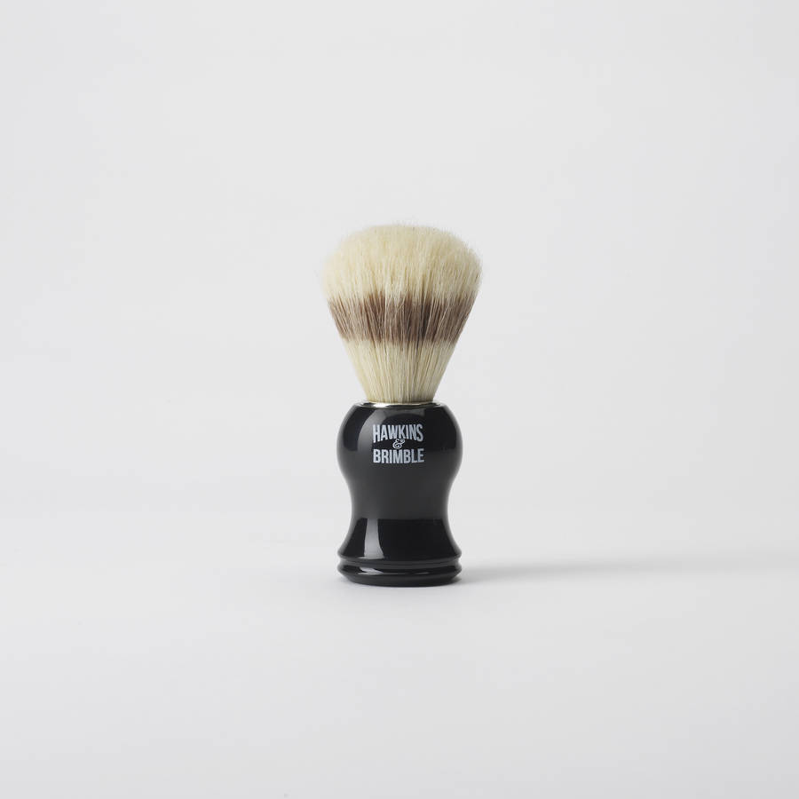 shaving cream brush by hawkins & brimble