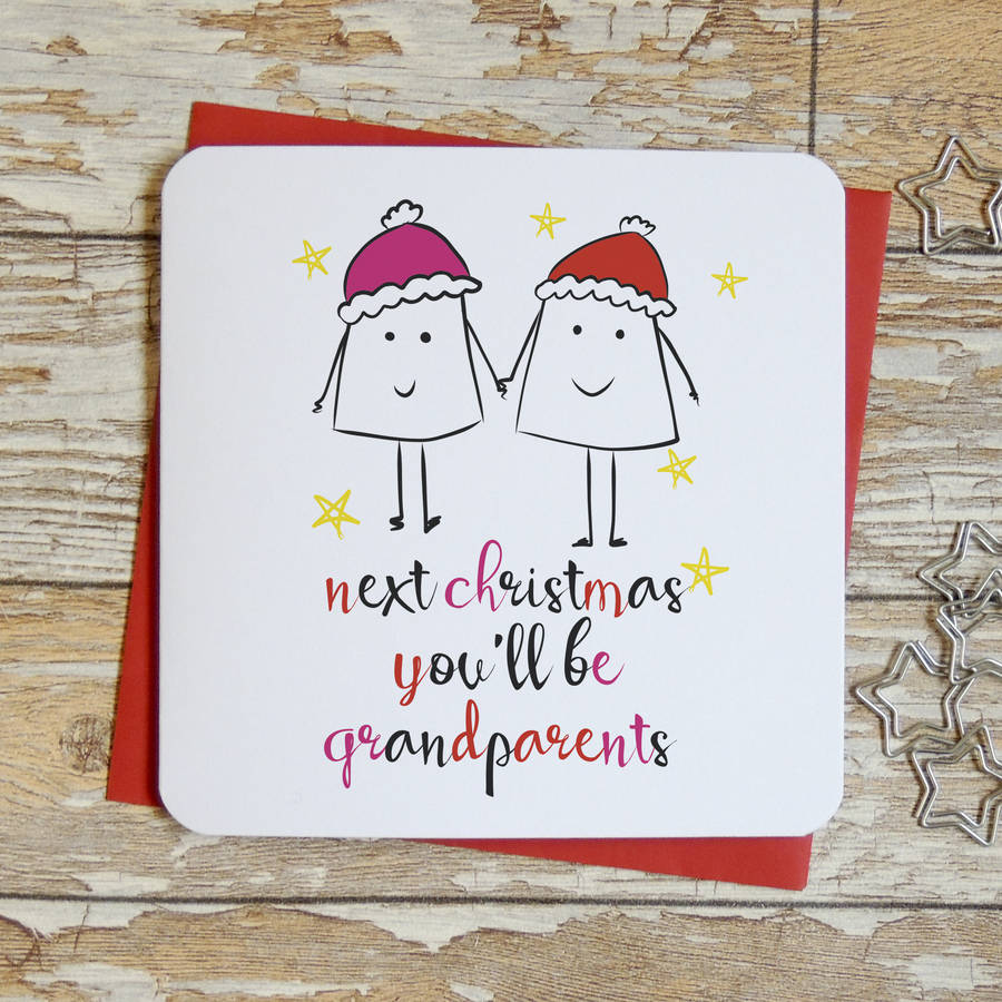 Grandparents card, Unique cards, Grandparents christmas
