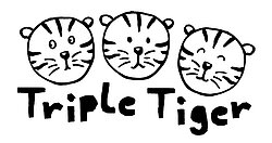 three drawn tiger cubs with logo underneath