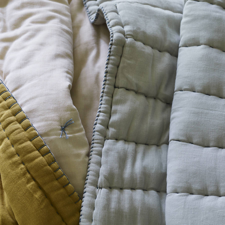 hand quilted blanket by rowen & wren