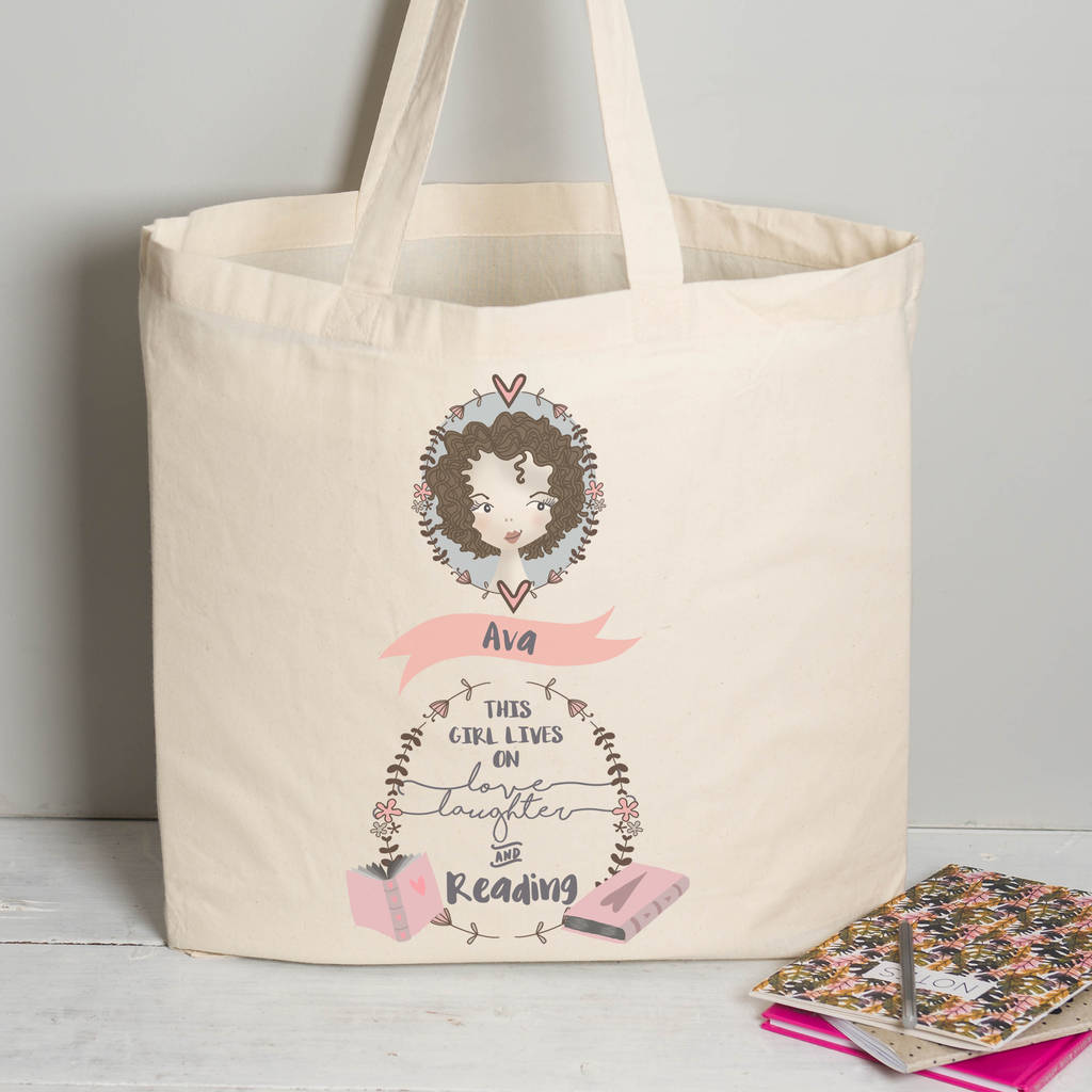 personalised tote bag for teenagers by fromlucy | notonthehighstreet.com