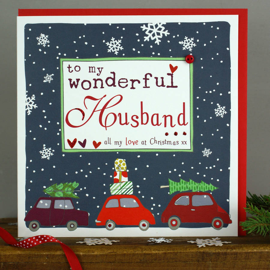 husband christmas card by molly mae | notonthehighstreet.com