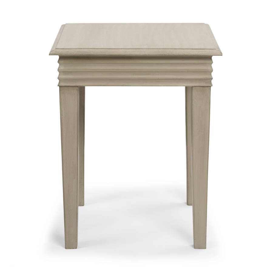 hampton side table by within home