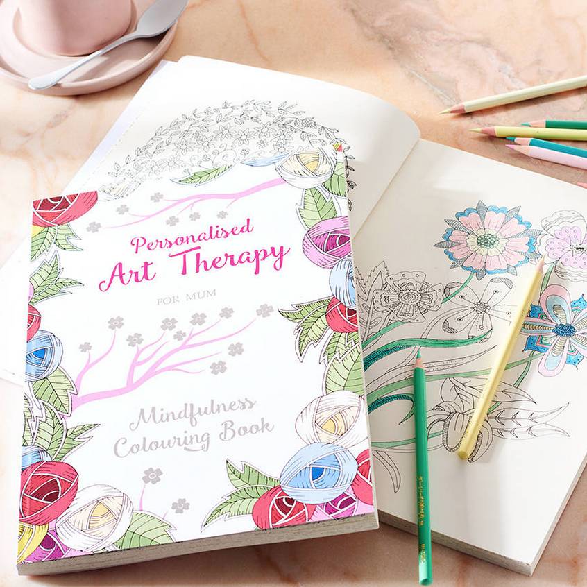 personalised creative colouring book by letteroom