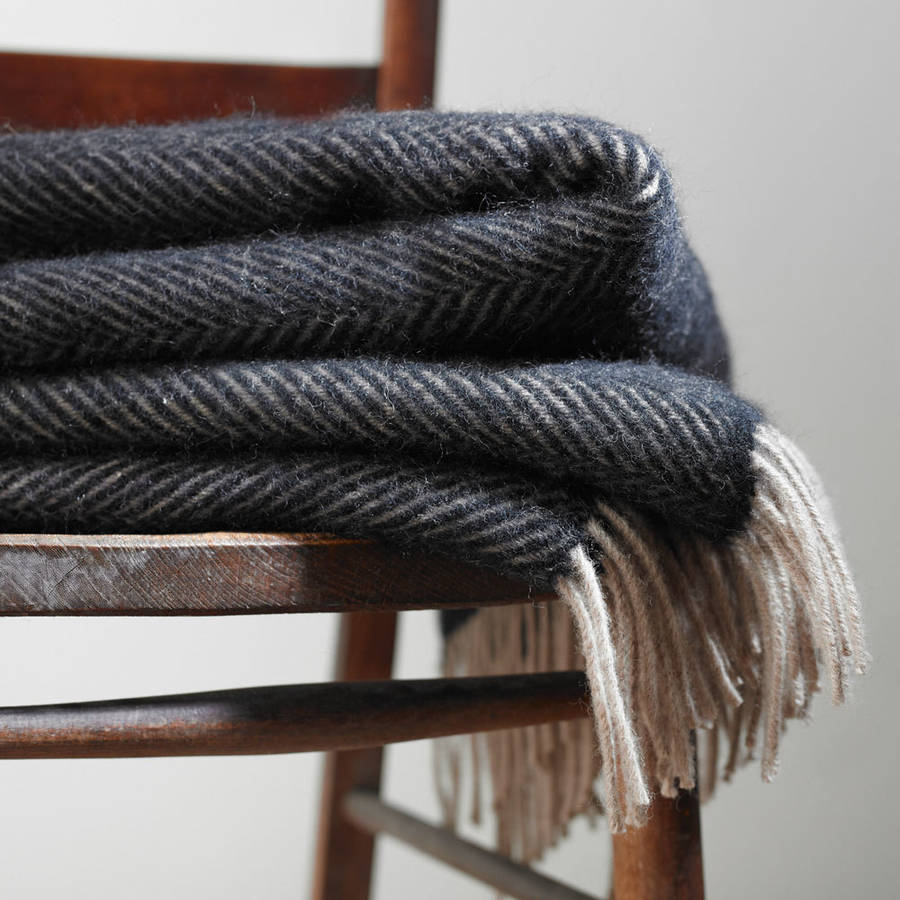 wool throw by wood & meadow
