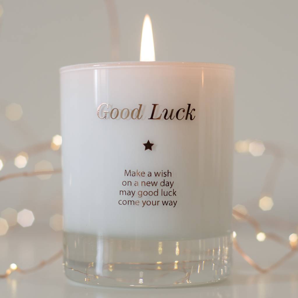 make a wish for good luck candle by make a wish candle company
