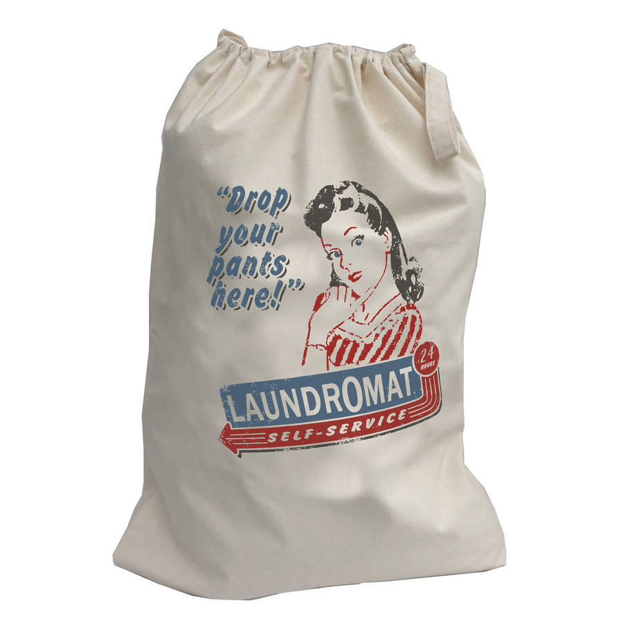 laundry bag personalised by pink pineapple home & gifts