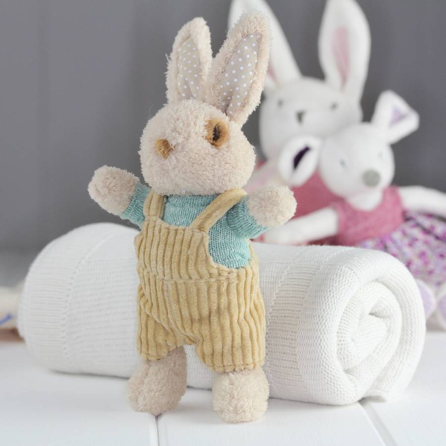 soft bunny rabbit rattle newborn baby toy by nest