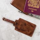 Personalised Luxury Leather Luggage Tag By Ginger Rose