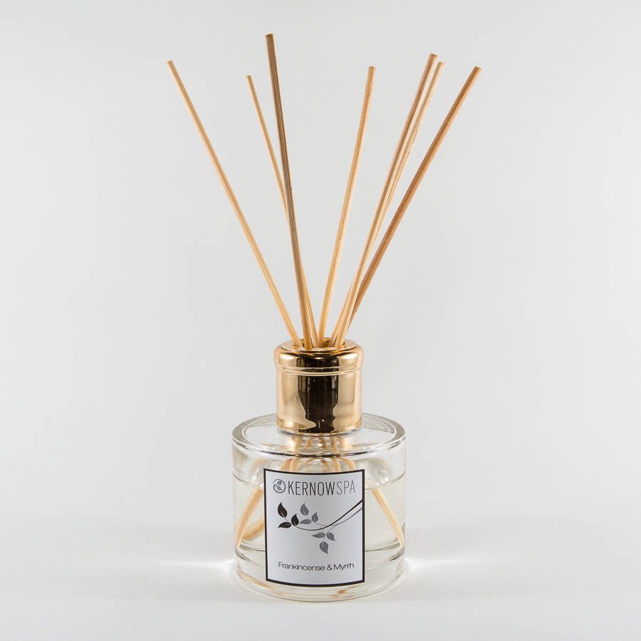 frankincense and myrrh reed diffuser by kernowspa