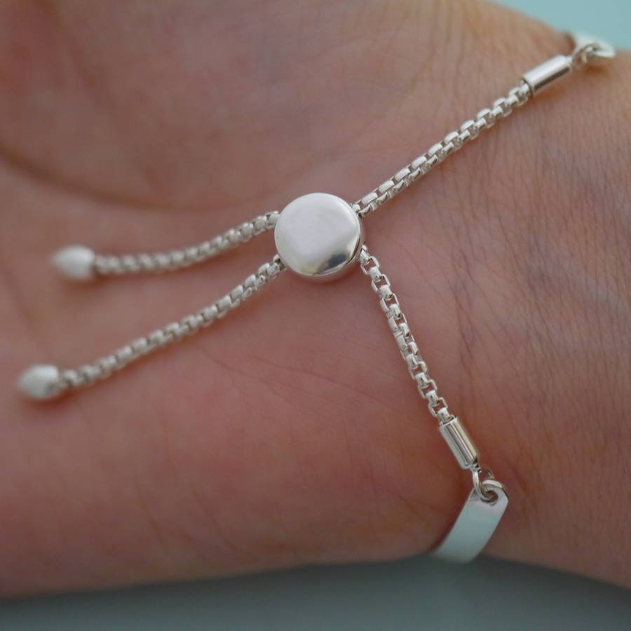 sterling silver slider bracelet by dizzy