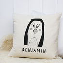 personalised penguin pillow