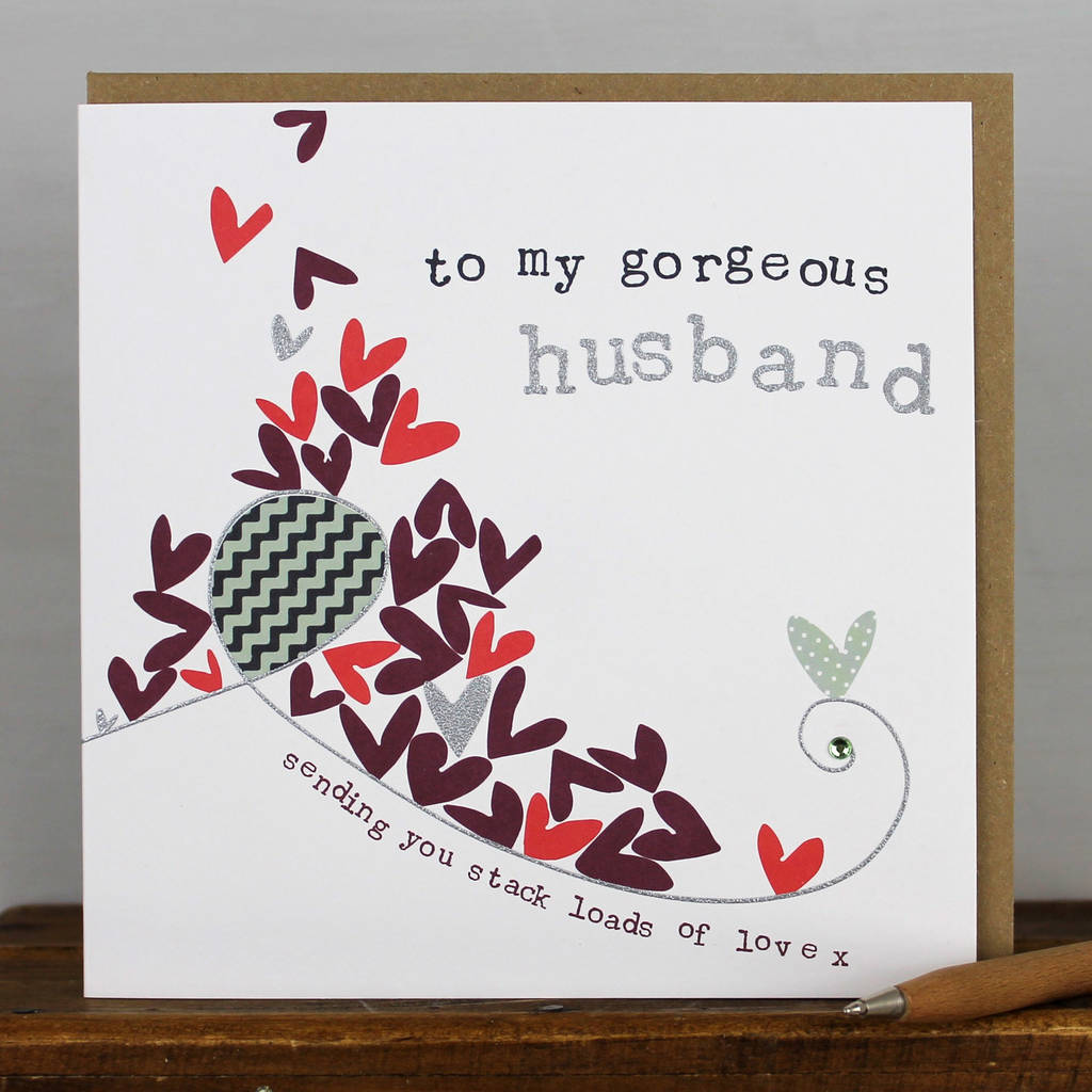 happy birthday husband card by molly mae