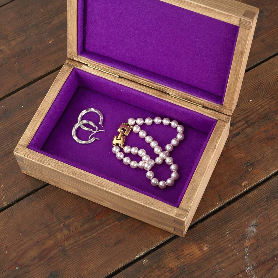 personalised wooden trinket box by warner's end