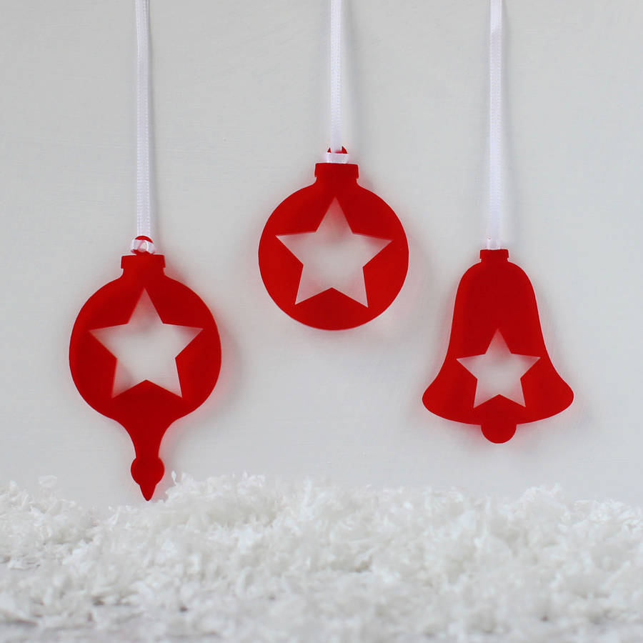 christmas star cutout decorations set of three by lindsay christmas star cutout decorations set of three by lindsay