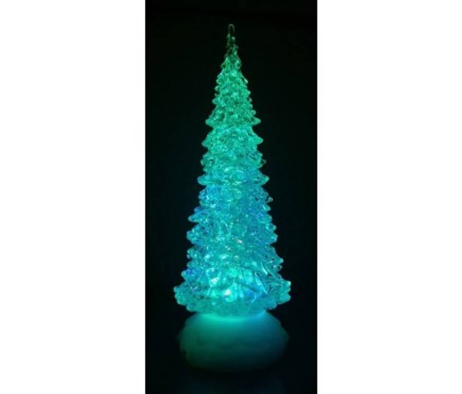 colour changing tree ornament with glitter by garden selections