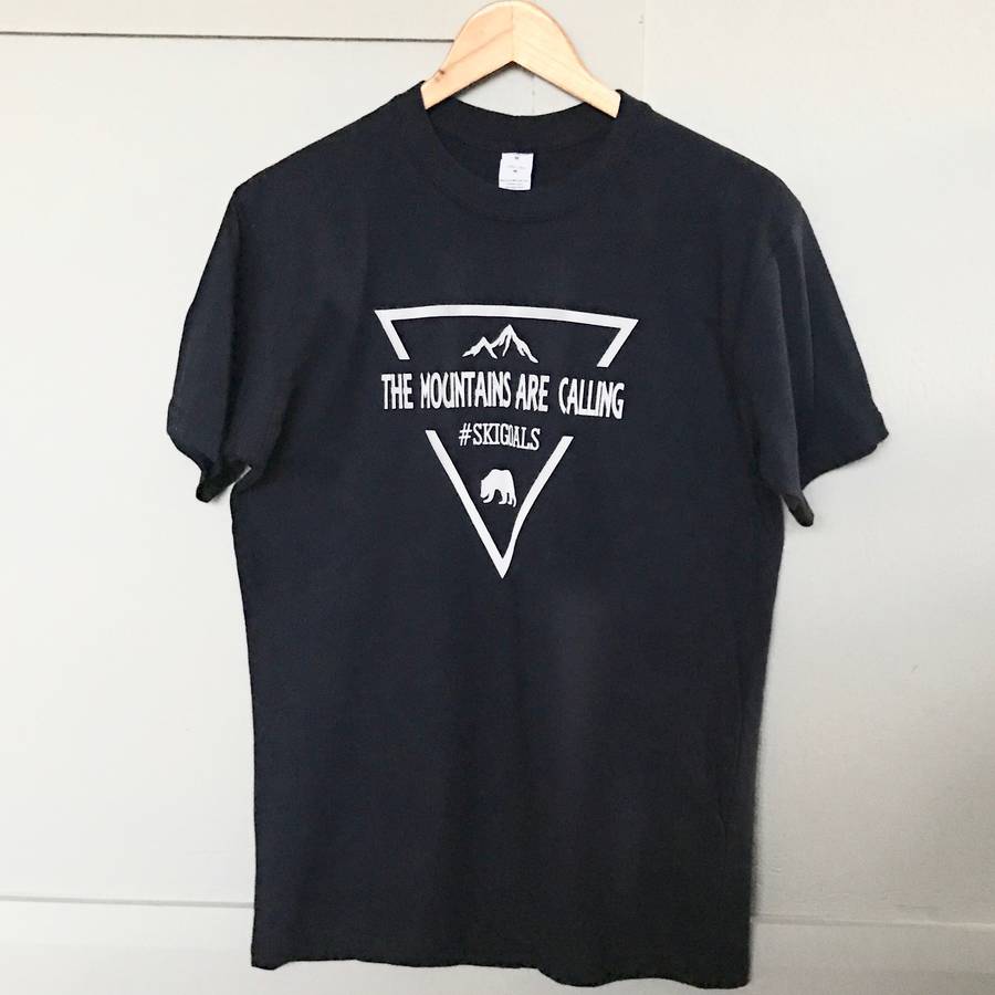 mountains calling t shirt