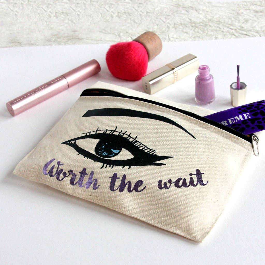 metallic eye make up pouch by snapdragon