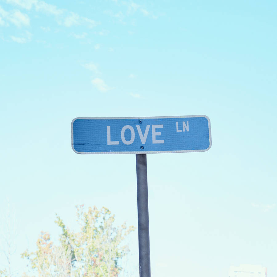 'love' american street sign photographic print by walk ...