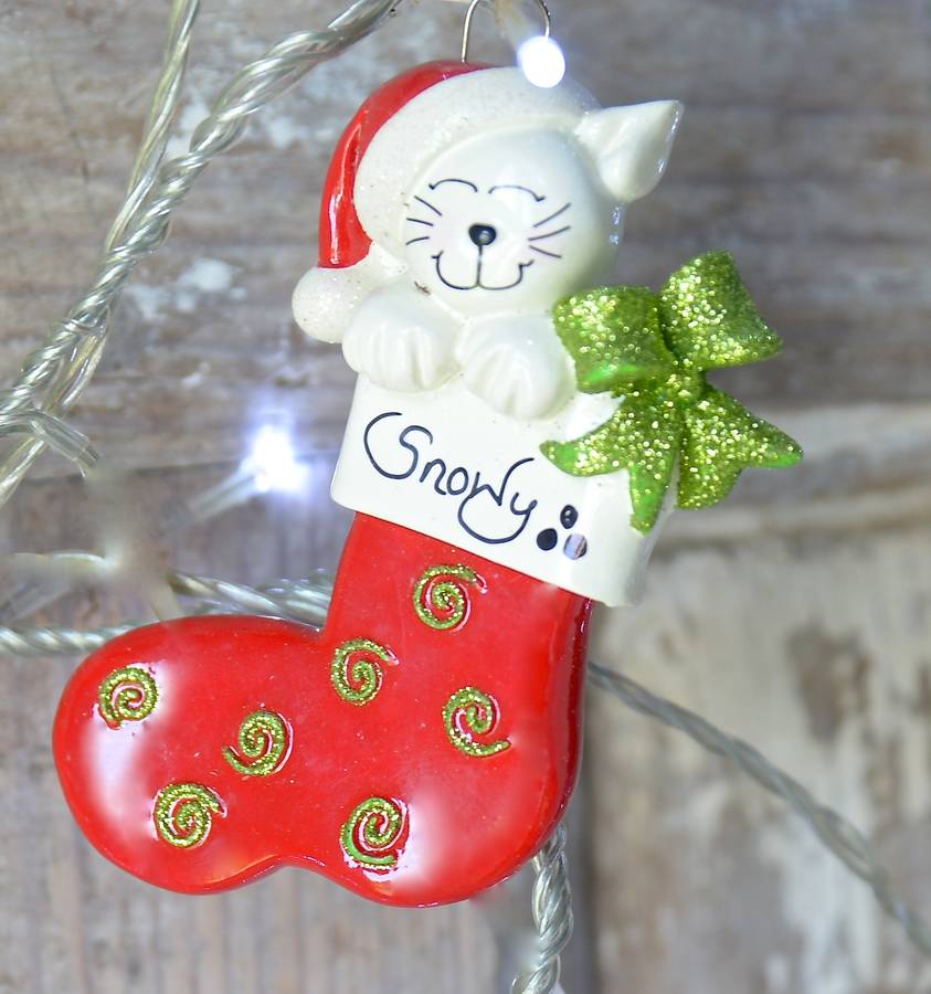 personalised pet christmas decoration by letteroom | notonthehighstreet.com