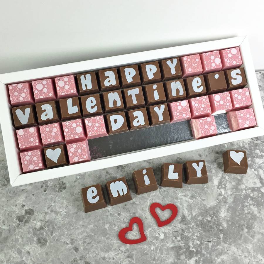 Valentines chocolates box stock image. image of rose, paper valentine's day box of personalised chocolates by chocolate by cocoapod