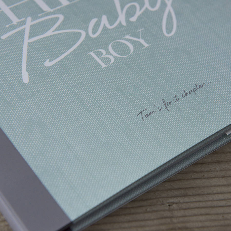 personalised baby journal and record book by illustries