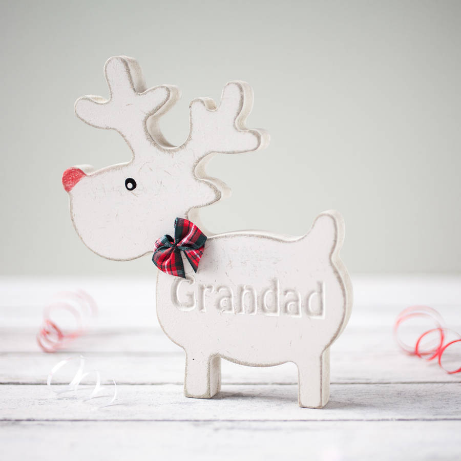 Personalised Wooden Freestanding Reindeer By Craft Heaven ...