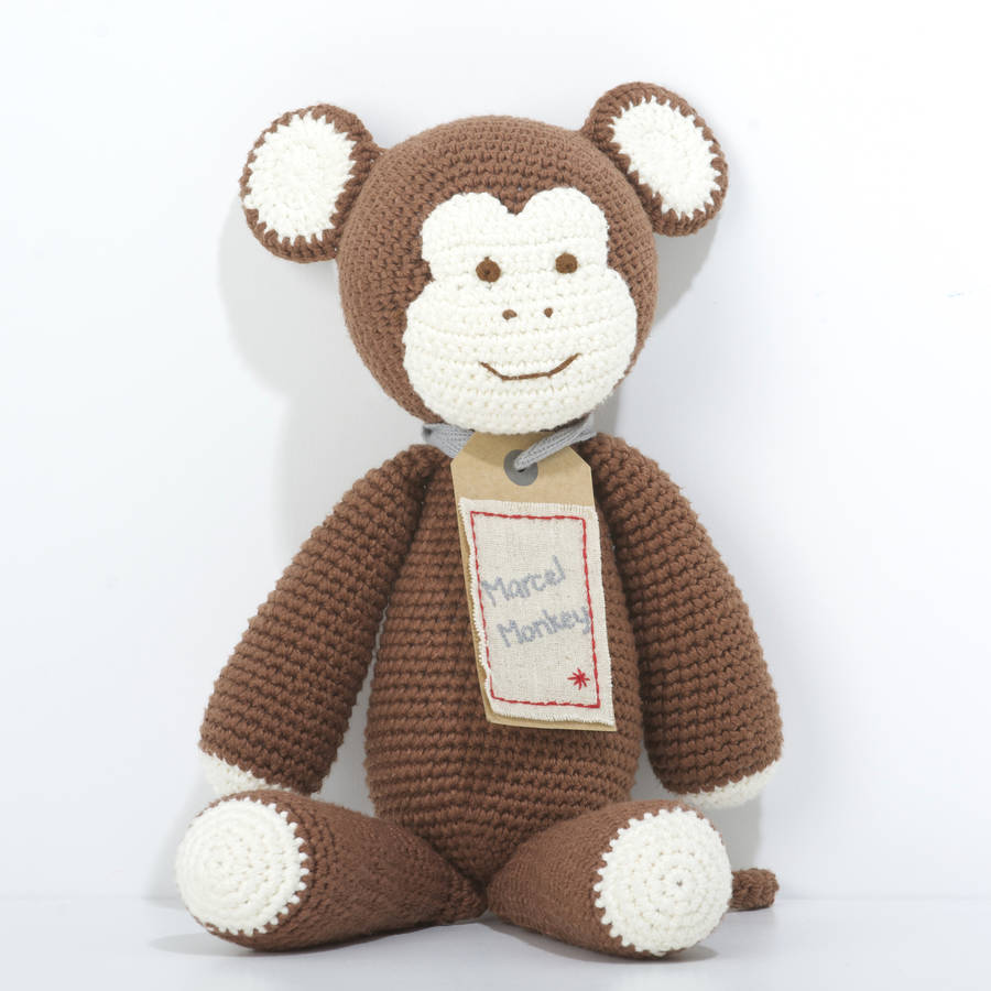 crochet monkey toy